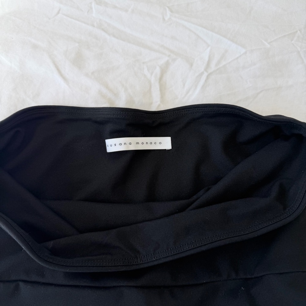 Susana Monaco Strapless Side Pleat Dress - Picture 3 of 6
